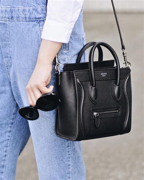 celine mini luggage crossbody price|Celine mini luggage tote bag.